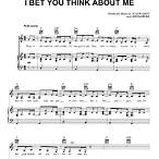 i bet you think about me piano chords